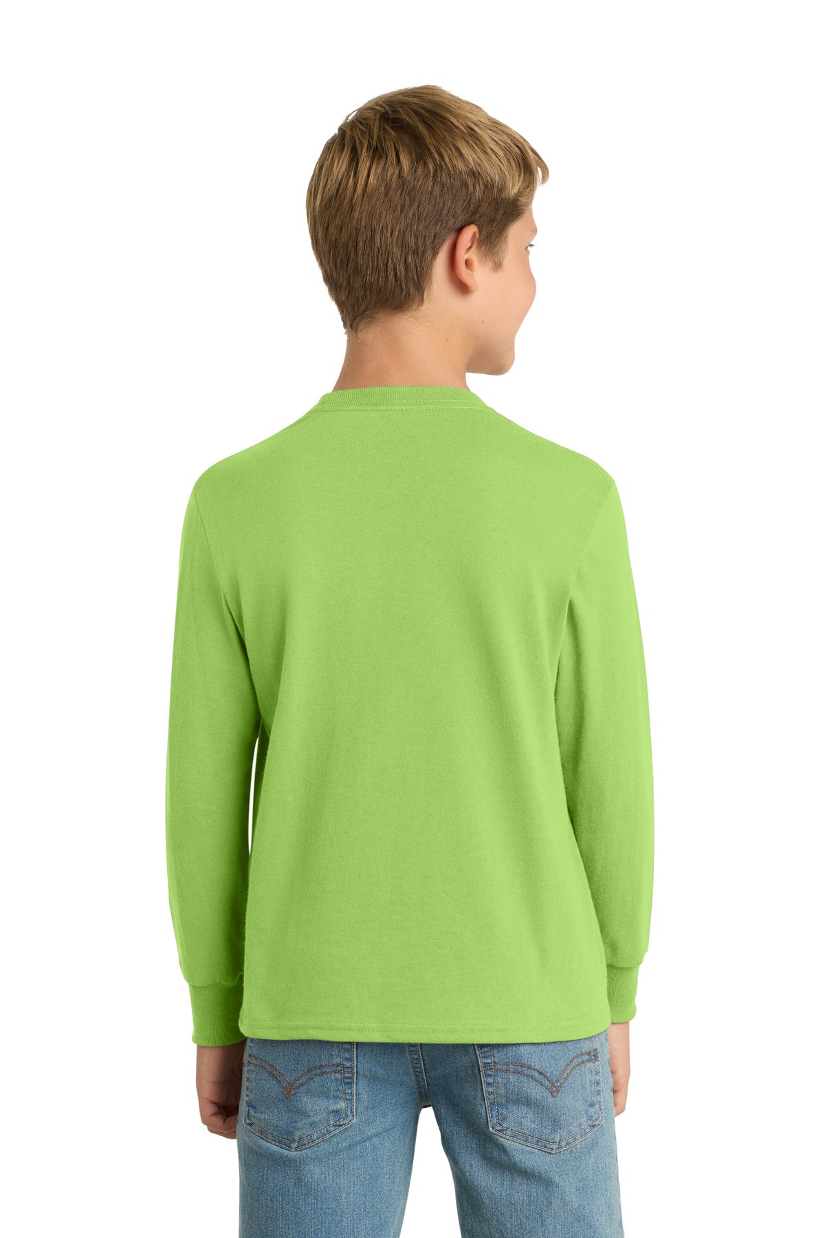 Custom Embroidered Port & Co T-Shirts  in Lime