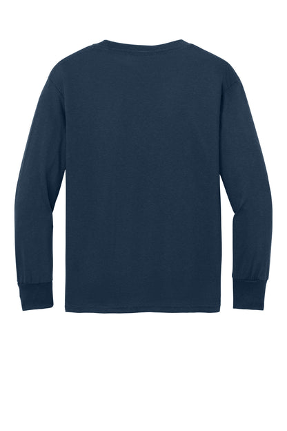 Custom Embroidered Port & Co T-Shirts  in Navy
