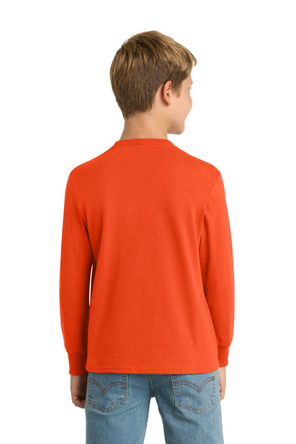 Custom Embroidered Port & Co T-Shirts  in Orange