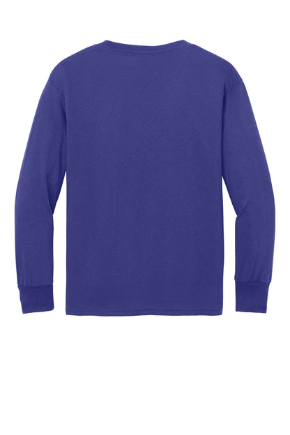 Port & Company Youth Long Sleeve Core Cotton Tee. PC54YLS