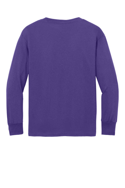 Custom Embroidered Port & Co T-Shirts  in Purple