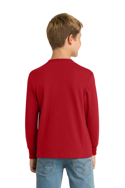 Custom Embroidered Port & Co T-Shirts  in Red