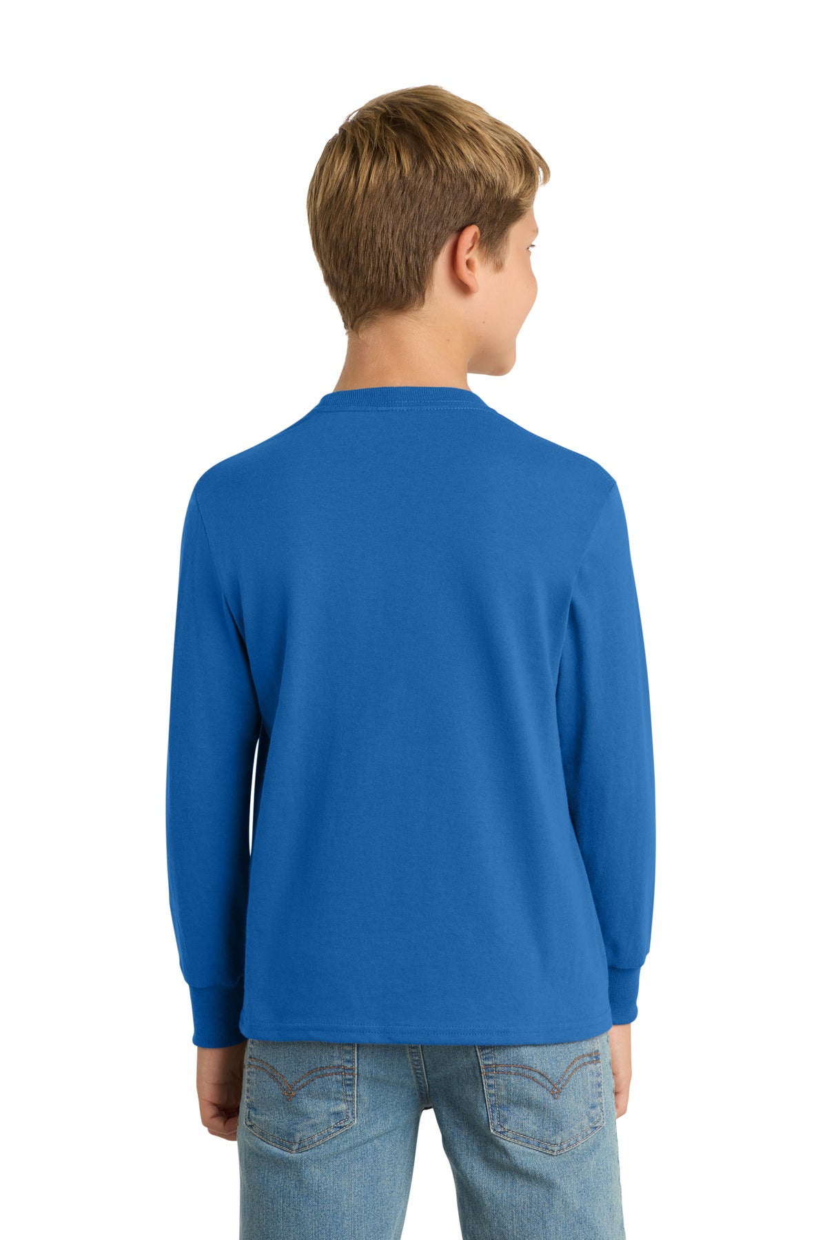 Custom Embroidered Port & Co T-Shirts  in Royal