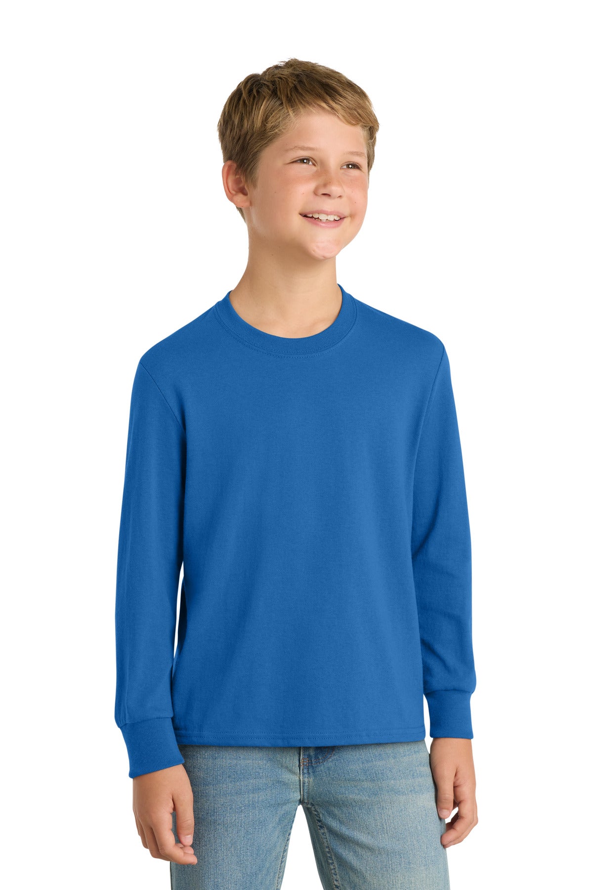 Custom Embroidered Port & Co T-Shirts  in Royal