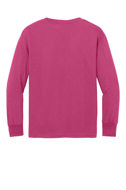Port & Company Youth Long Sleeve Core Cotton Tee. PC54YLS