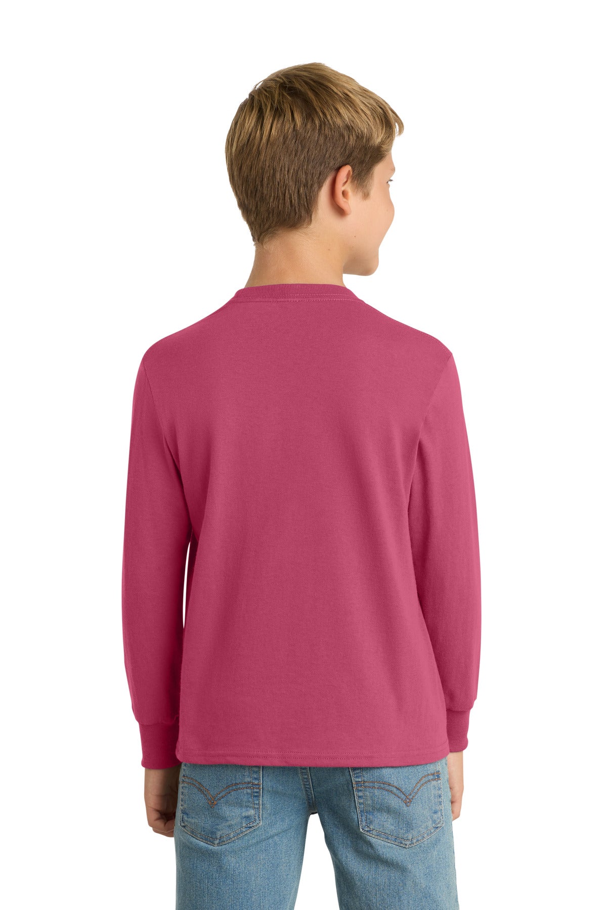 Custom Embroidered Port & Co T-Shirts  in Sangria