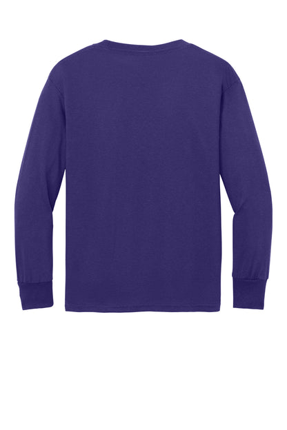 Custom Embroidered Port & Co T-Shirts  in Team Purple