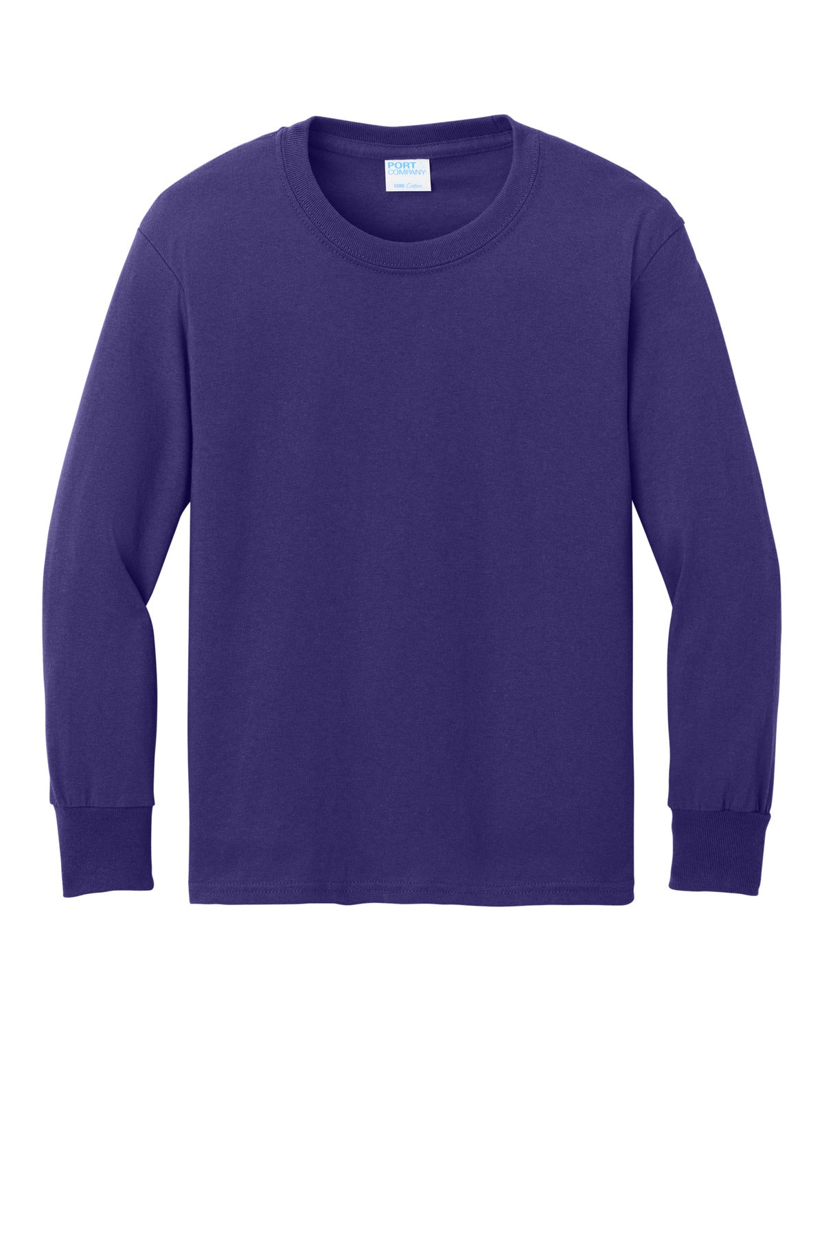 Custom Embroidered Port & Co T-Shirts  in Team Purple