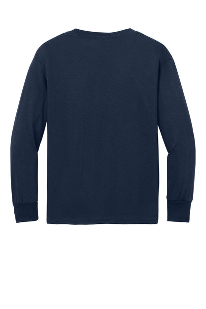 Custom Embroidered Port & Co T-Shirts  in True Navy