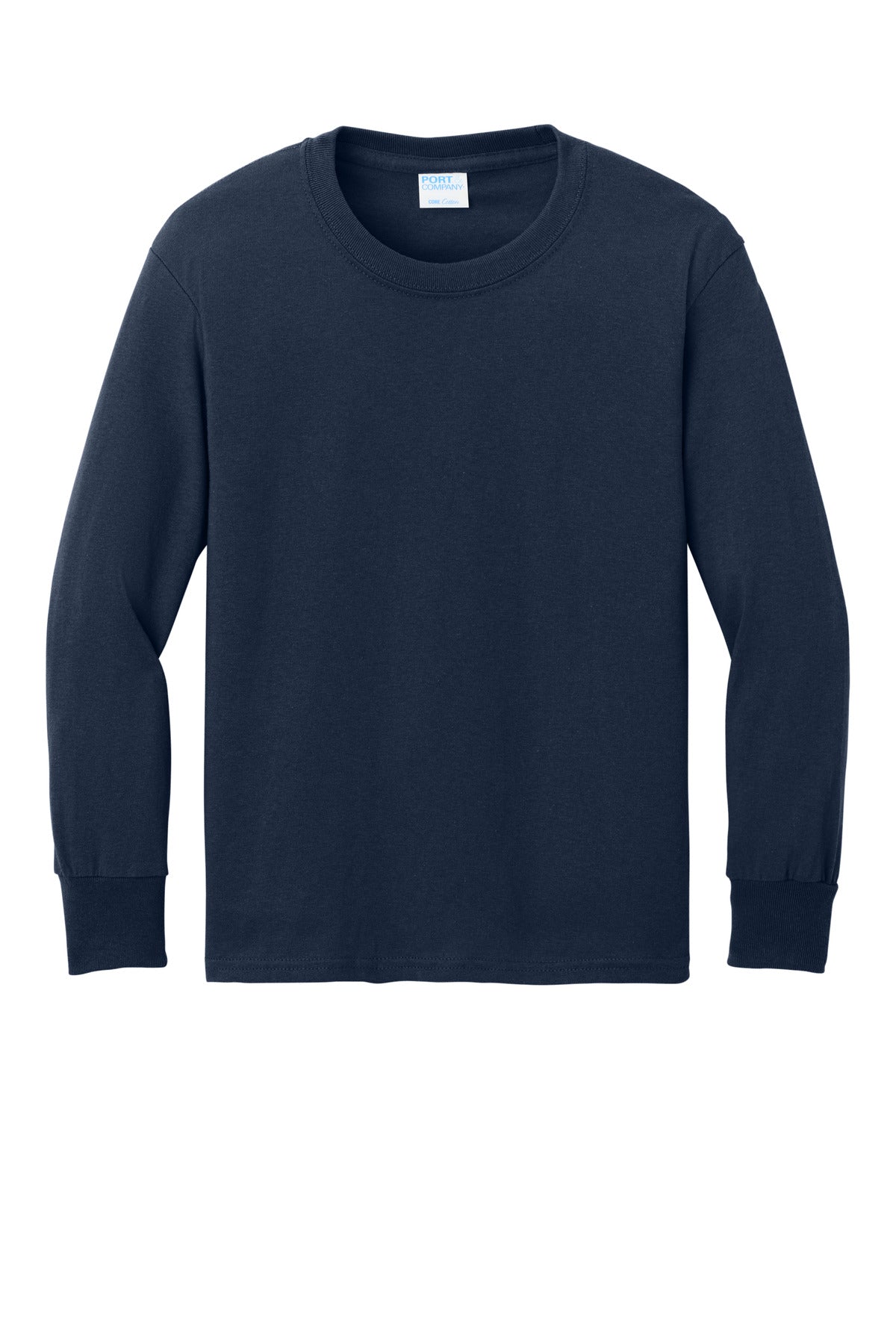 Custom Embroidered Port & Co T-Shirts  in True Navy
