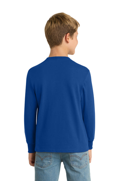 Custom Embroidered Port & Co T-Shirts  in True Royal