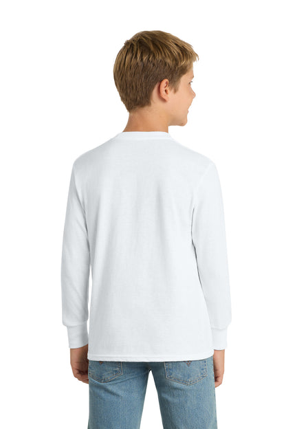 Custom Embroidered Port & Co T-Shirts  in White
