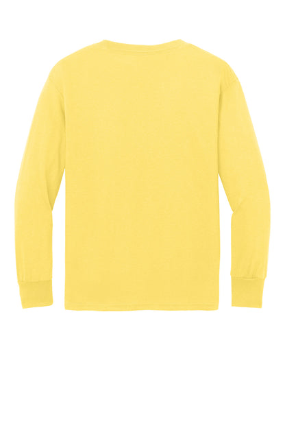 Port & Company Youth Long Sleeve Core Cotton Tee. PC54YLS