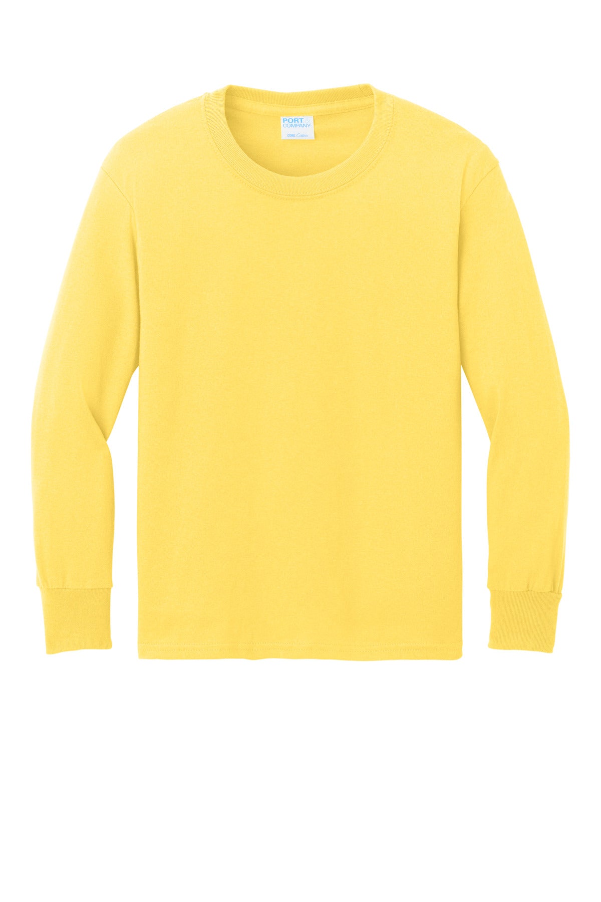 Custom Embroidered Port & Co T-Shirts  in Yellow