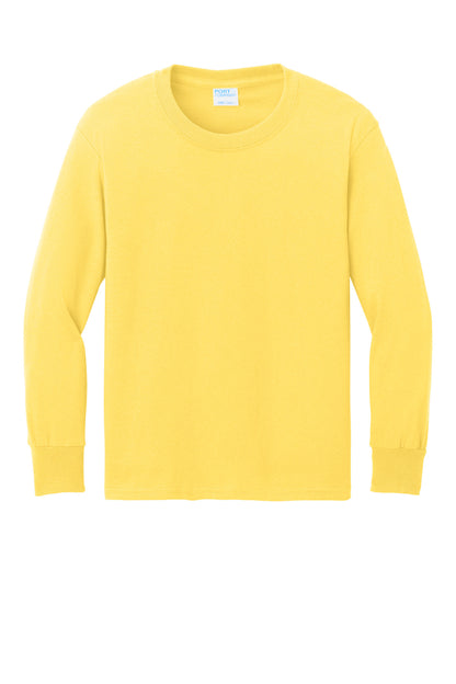 Custom Embroidered Port & Co T-Shirts  in Yellow