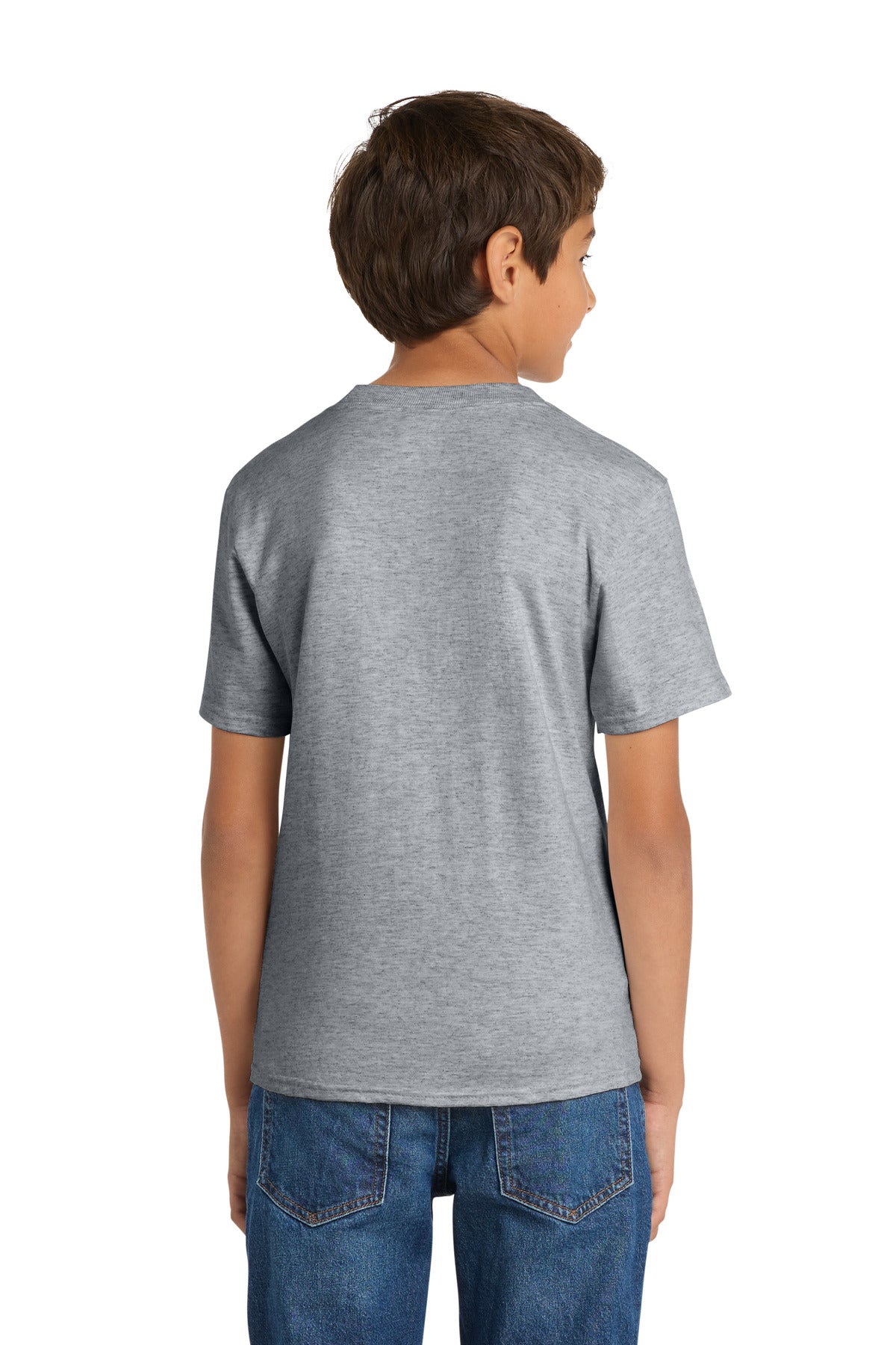 Custom Embroidered Port & Co T-Shirts  in Athletic Heather