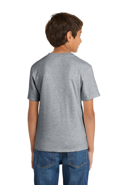 Custom Embroidered Port & Co T-Shirts  in Athletic Heather