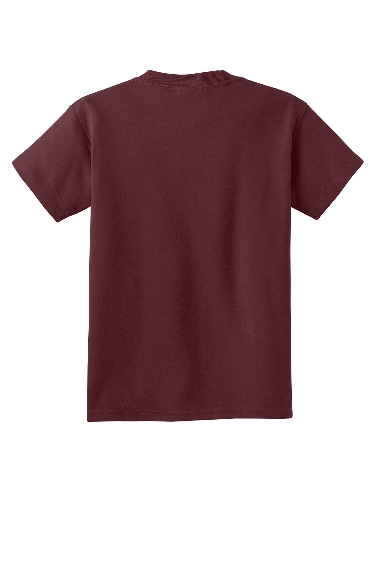 Custom Embroidered Port & Co T-Shirts  in Athletic Maroon
