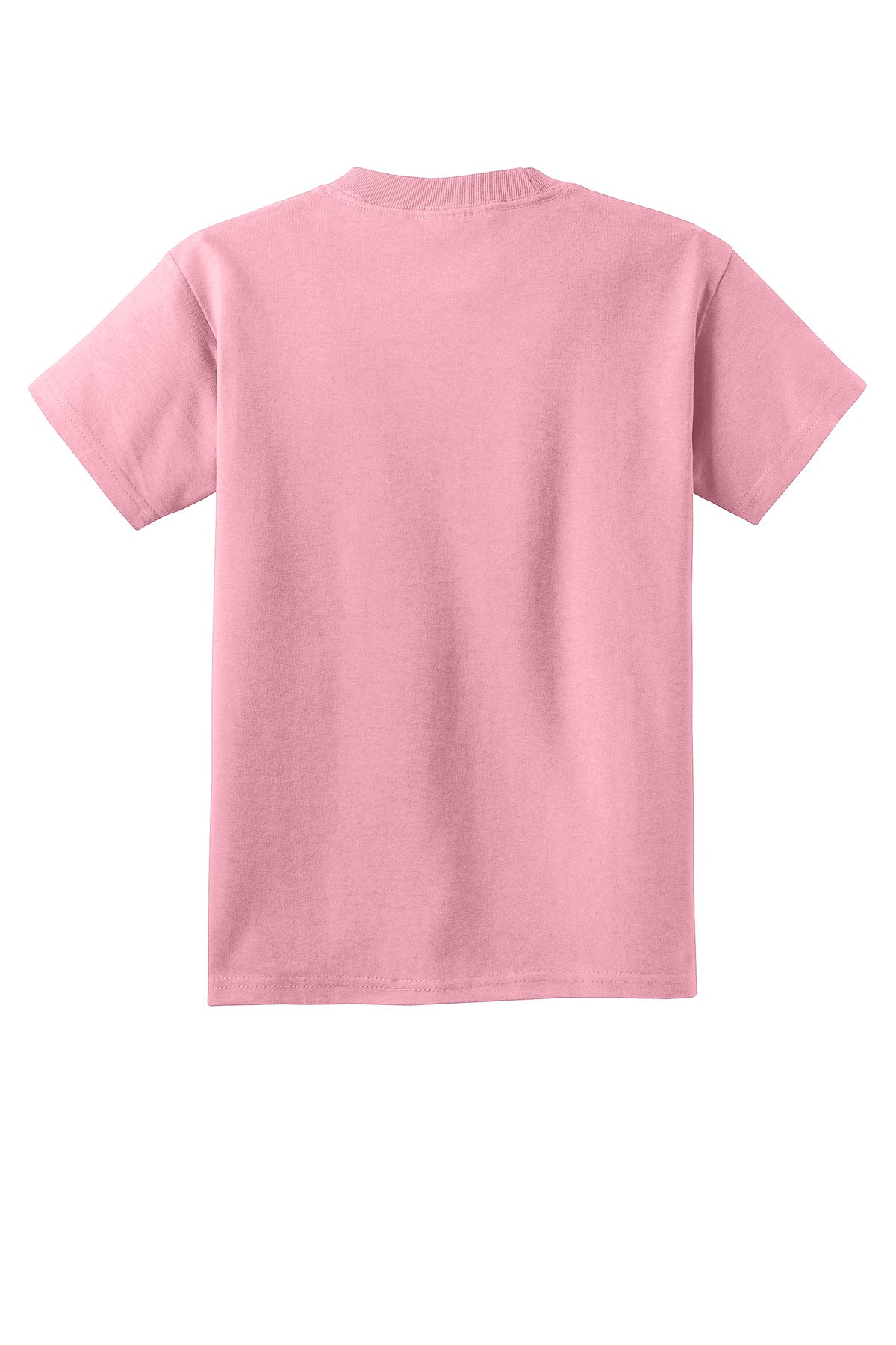 Custom Embroidered Port & Co T-Shirts  in Candy Pink