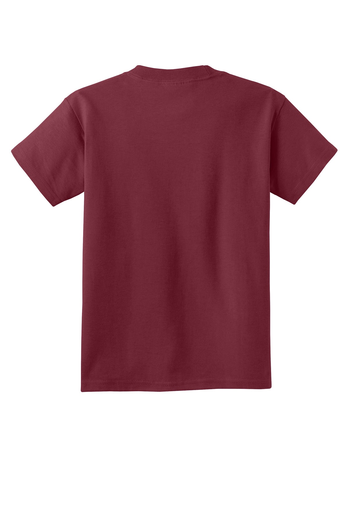 Custom Embroidered Port & Co T-Shirts  in Cardinal
