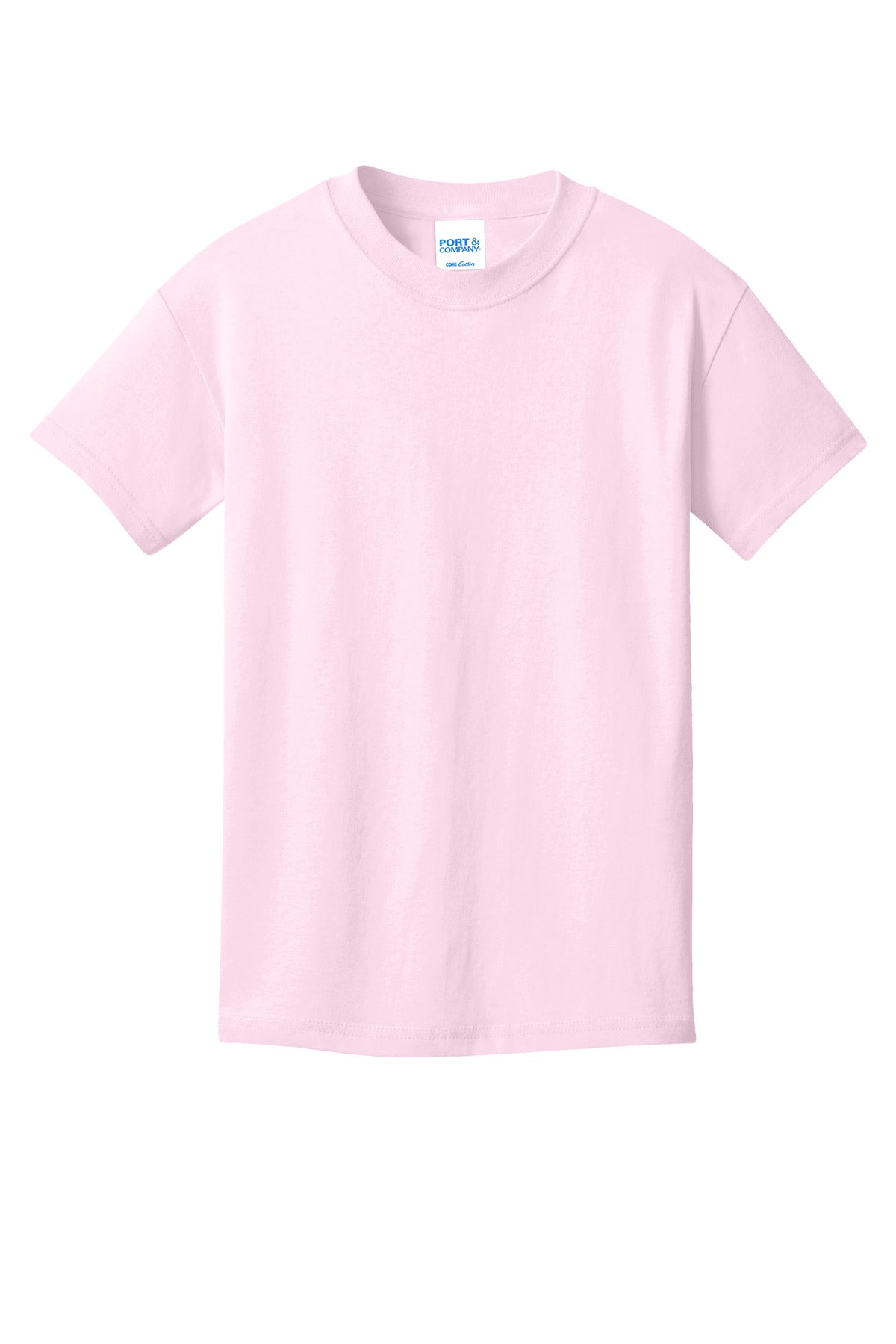 Custom Embroidered Port & Co T-Shirts  in Cherry Blossom