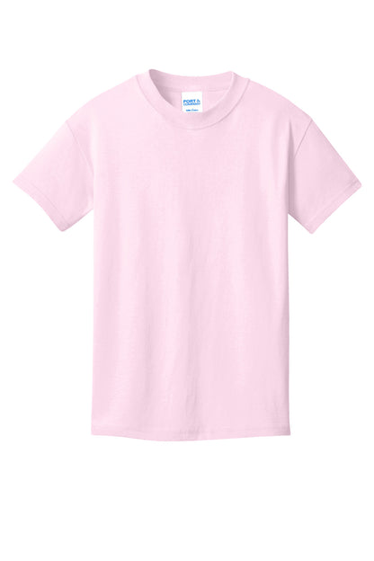 Custom Embroidered Port & Co T-Shirts  in Cherry Blossom