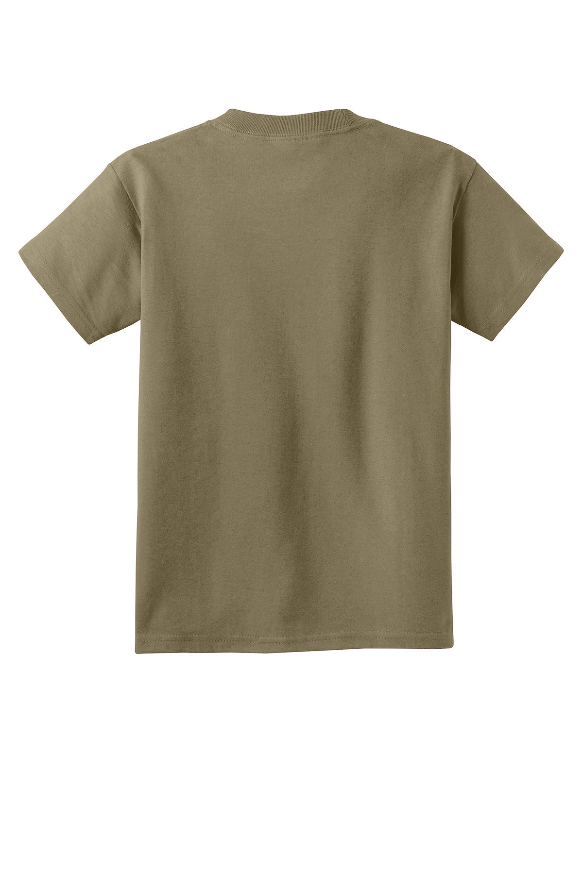 Custom Embroidered Port & Co T-Shirts  in Coyote Brown