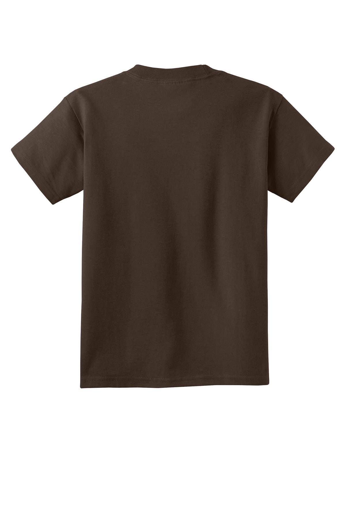 Custom Embroidered Port & Co T-Shirts  in Dark Chocolate Brown