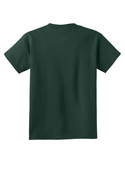 Custom Embroidered Port & Co T-Shirts  in Dark Green