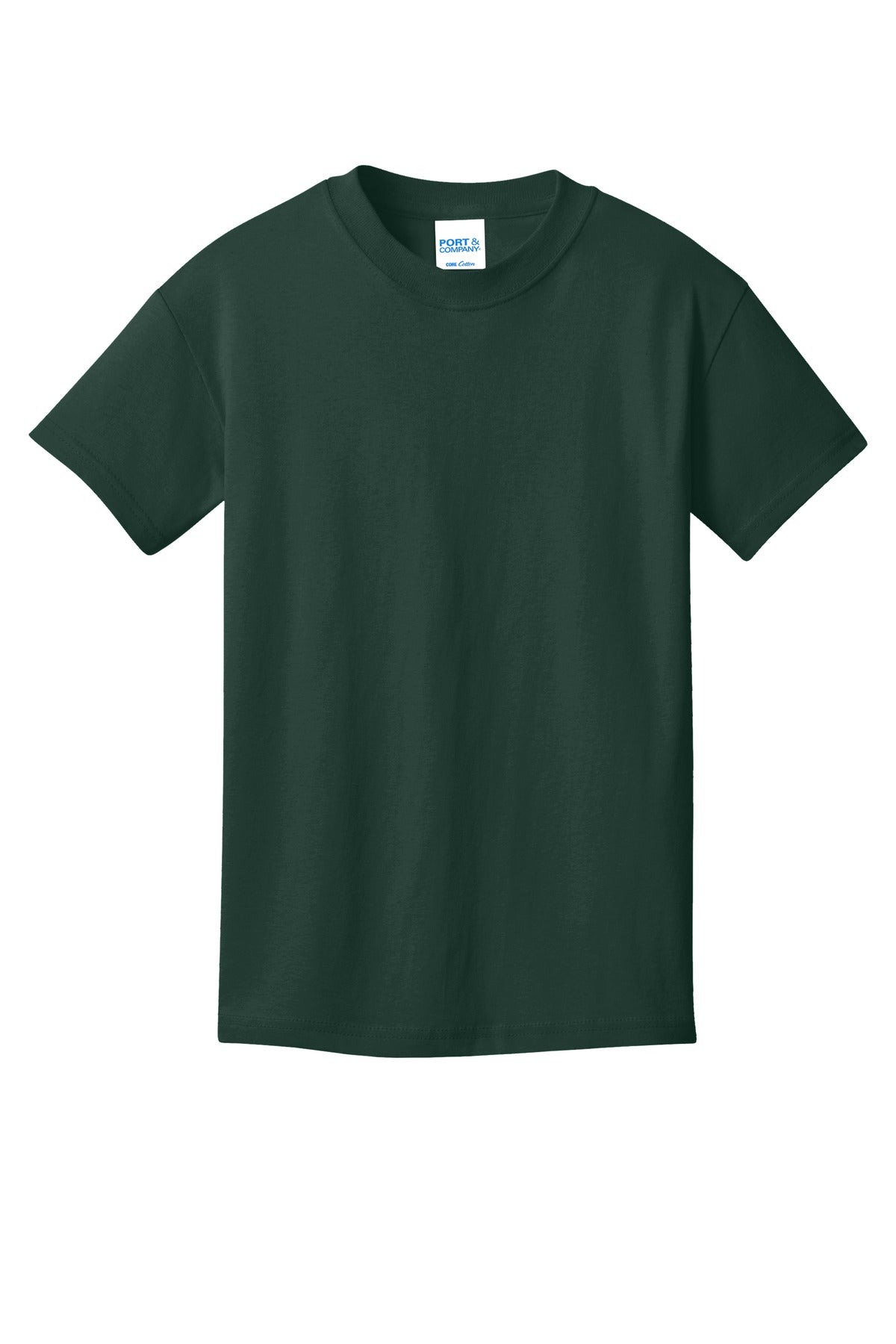 Custom Embroidered Port & Co T-Shirts  in Dark Green