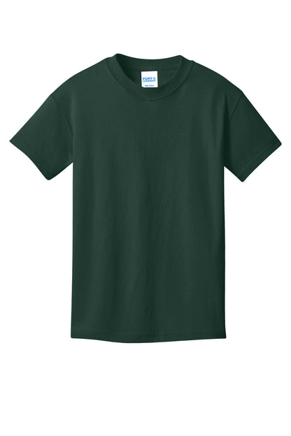 Custom Embroidered Port & Co T-Shirts  in Dark Green