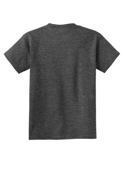Custom Embroidered Port & Co T-Shirts  in Dark Heather Grey