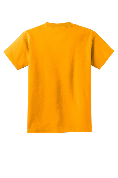 Custom Embroidered Port & Co T-Shirts  in Gold