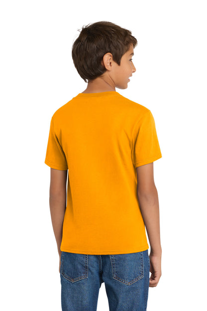 Custom Embroidered Port & Co T-Shirts  in Gold
