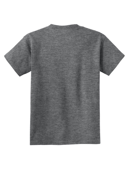 Custom Embroidered Port & Co T-Shirts  in Graphite Heather