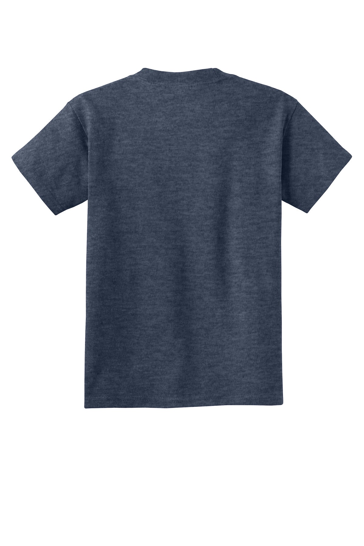 Custom Embroidered Port & Co T-Shirts  in Heather Navy