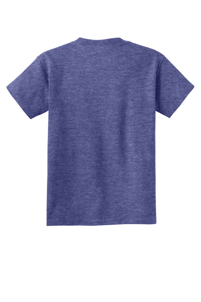 Custom Embroidered Port & Co T-Shirts  in Heather Purple