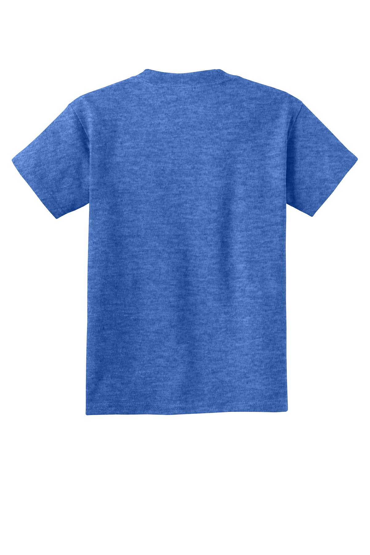 Custom Embroidered Port & Co T-Shirts  in Heather Royal