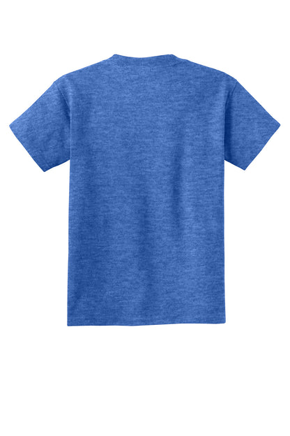 Custom Embroidered Port & Co T-Shirts  in Heather Royal