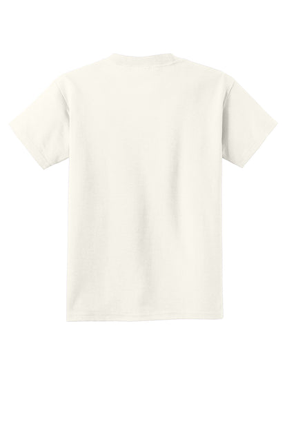 Custom Embroidered Port & Co T-Shirts  in Ivory