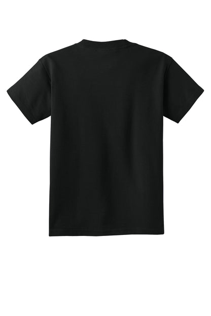Custom Embroidered Port & Co T-Shirts  in Jet Black