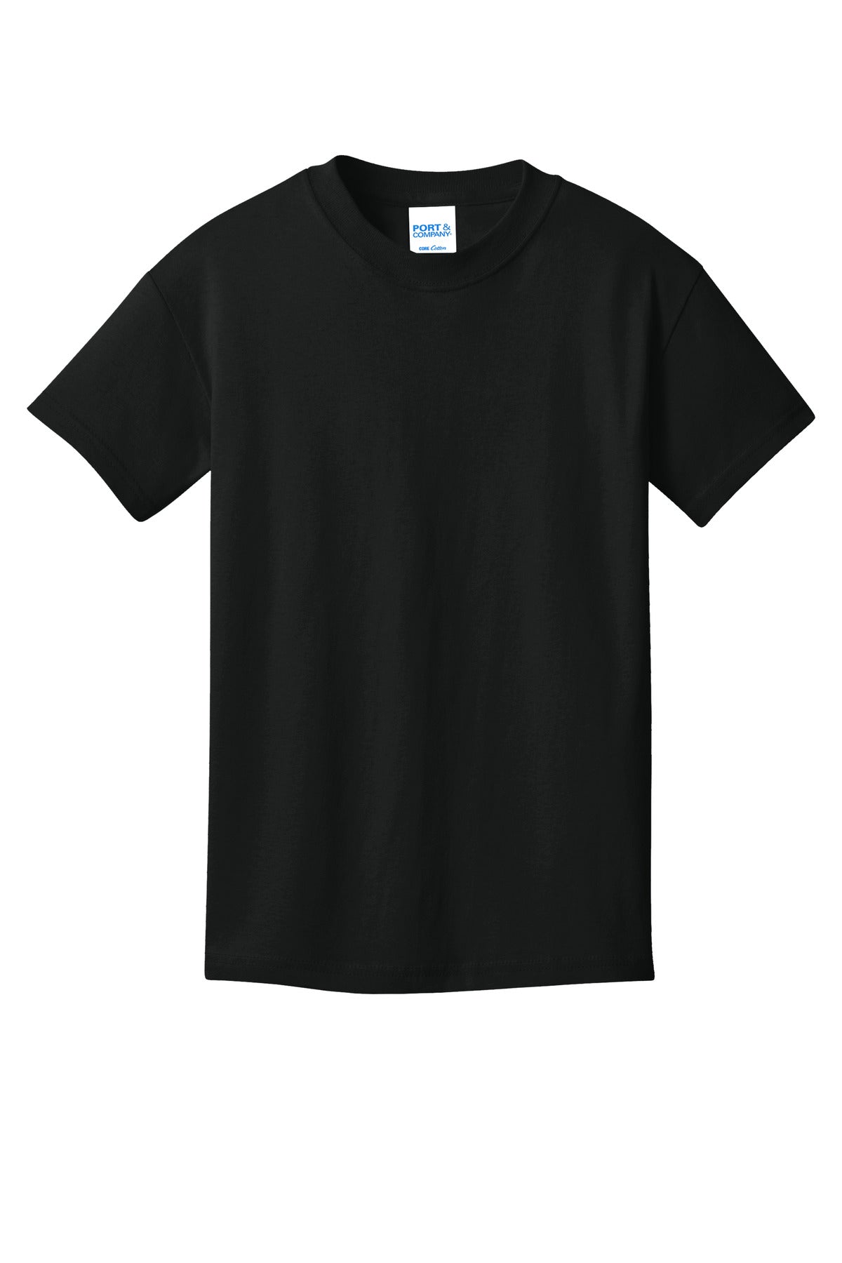 Custom Embroidered Port & Co T-Shirts  in Jet Black