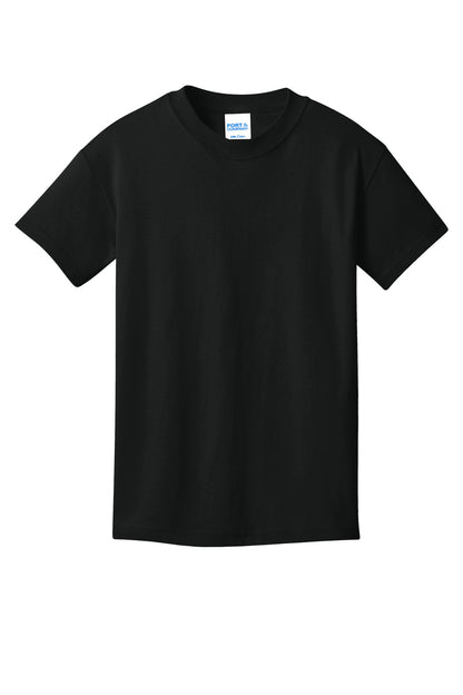Custom Embroidered Port & Co T-Shirts  in Jet Black