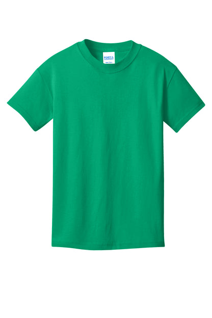 Custom Embroidered Port & Co T-Shirts  in Kelly