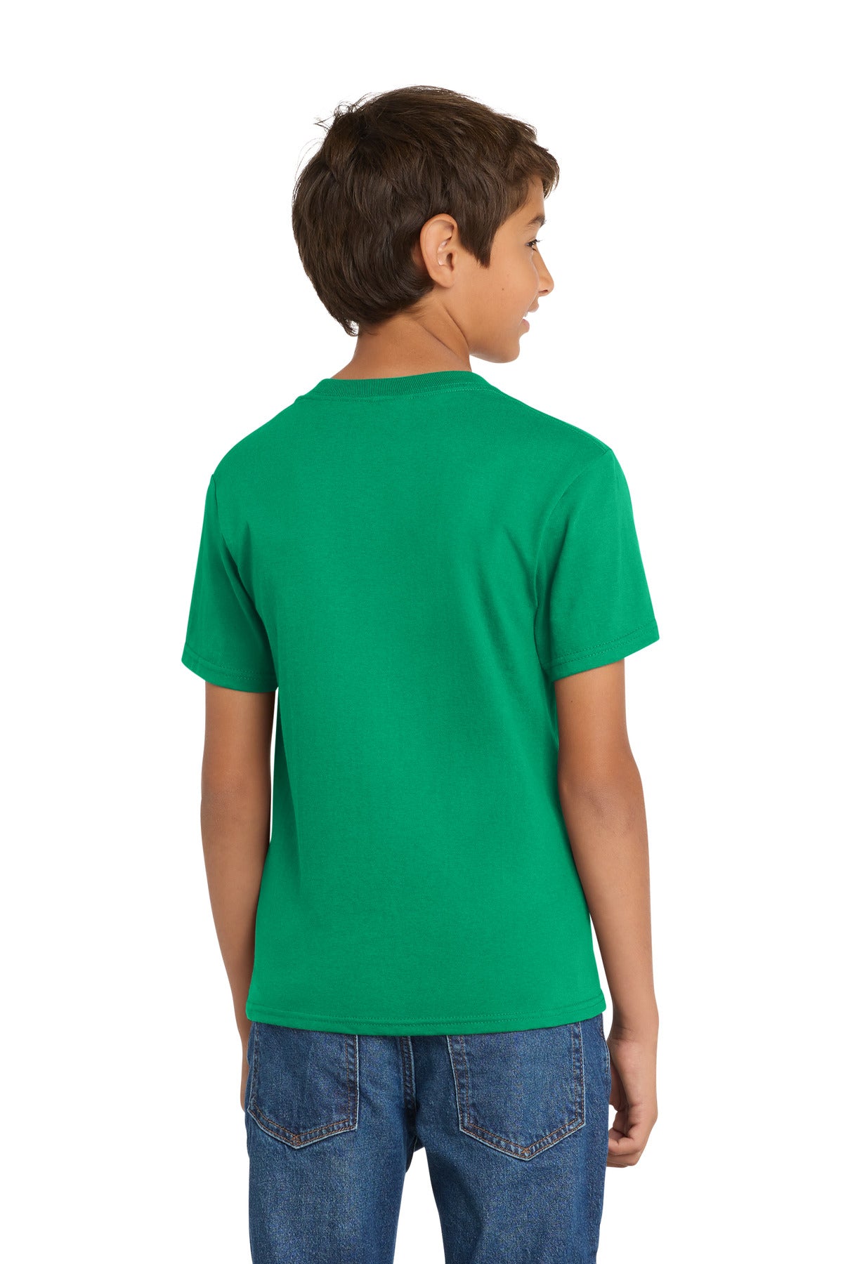 Custom Embroidered Port & Co T-Shirts  in Kelly