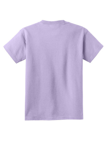Custom Embroidered Port & Co T-Shirts  in Lavender