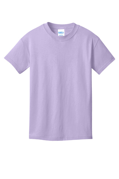 Custom Embroidered Port & Co T-Shirts  in Lavender
