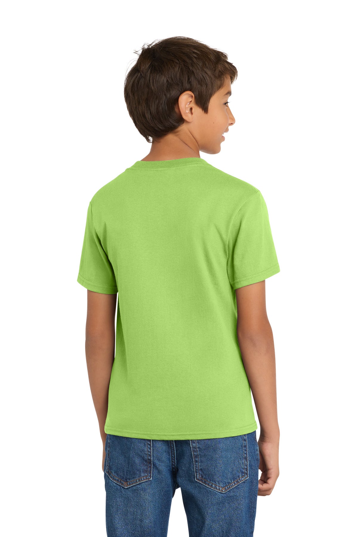 Custom Embroidered Port & Co T-Shirts  in Lime