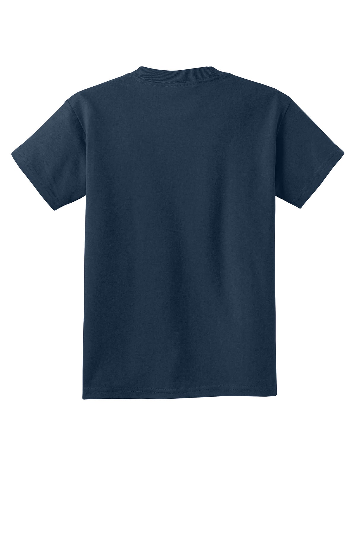 Custom Embroidered Port & Co T-Shirts  in Navy