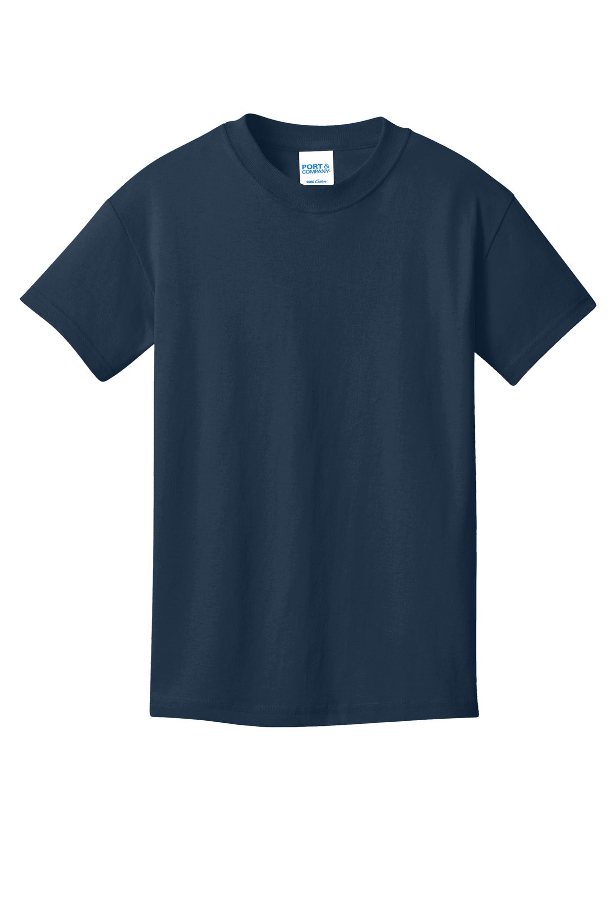 Custom Embroidered Port & Co T-Shirts  in Navy